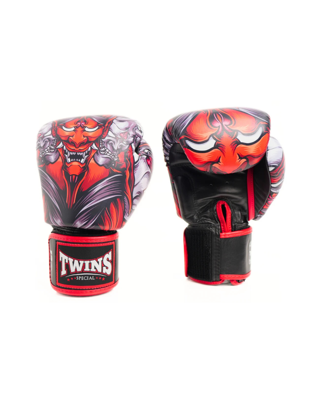 Twins Special FBGVL4-58 Boxing Gloves – Twins Kabuki Red/Black