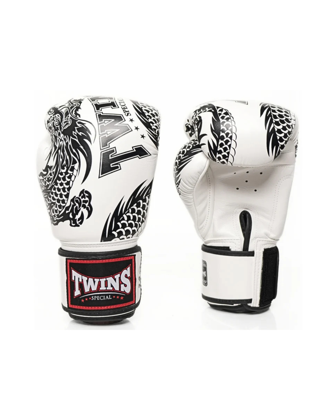 Twins Special FBGVL4-49 Boxing Gloves– Flying Dragon White/Black