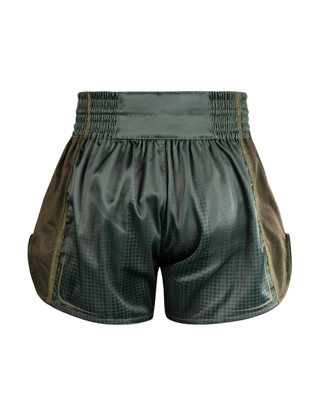 Venum Stealth Muay Thai Shorts – Khaki/Dark Green | Authentic Thai Cut – Lightweight Performance