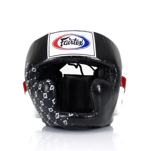 Fairtex HG10 Super Sparring Headguard – Black/White  Premium