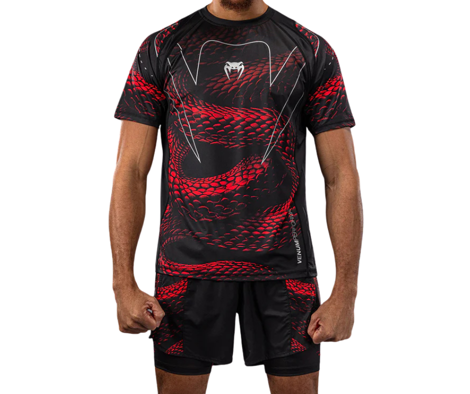 Venum Matupa Dry-Tech T‑Shirt – Black/Red/Silver | Training Tee