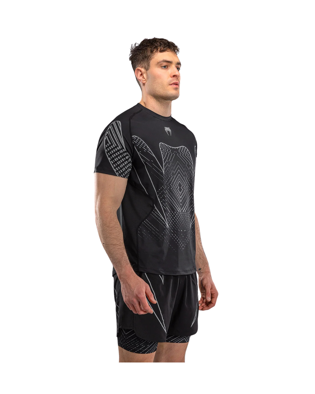 Venum Midnight Fury Dry-Tech T-Shirt – Black/Grey/Silver