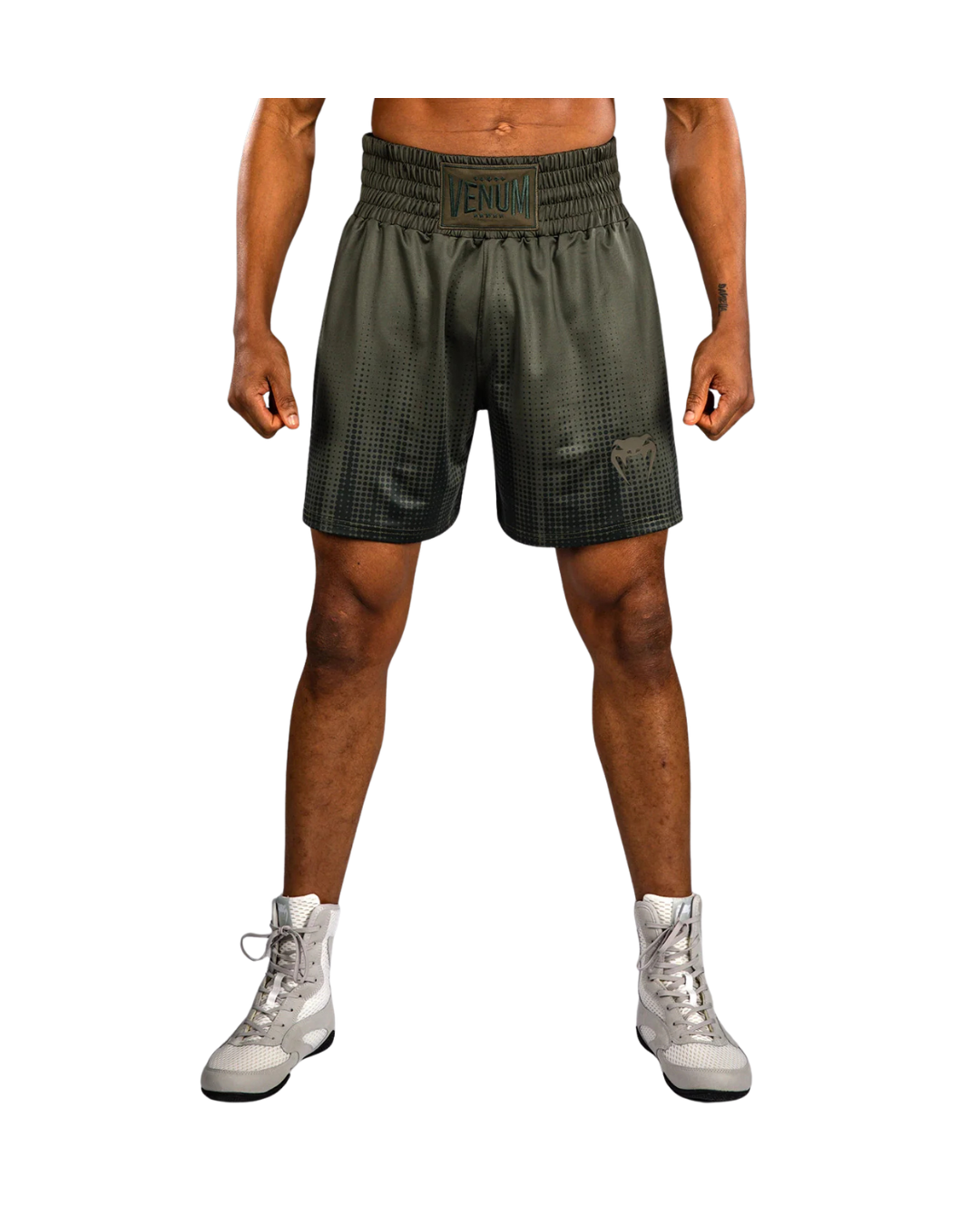 Venum Stealth Boxing Shorts – Khaki/Dark Green
