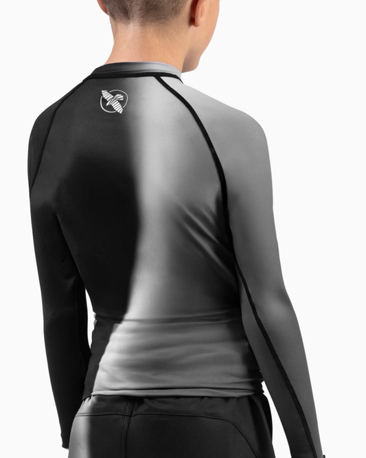 HAYABUSA Youth Longsleeve Rashguard – Black | Kids Compression T