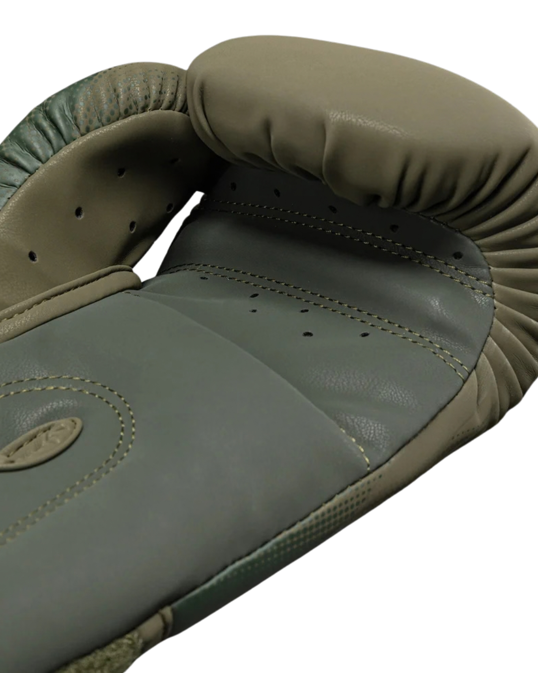 Venum Stealth Boxing Gloves – Khaki/Dark Green | Skintex Leather – Multi‑Density Foam – Training & Sparring