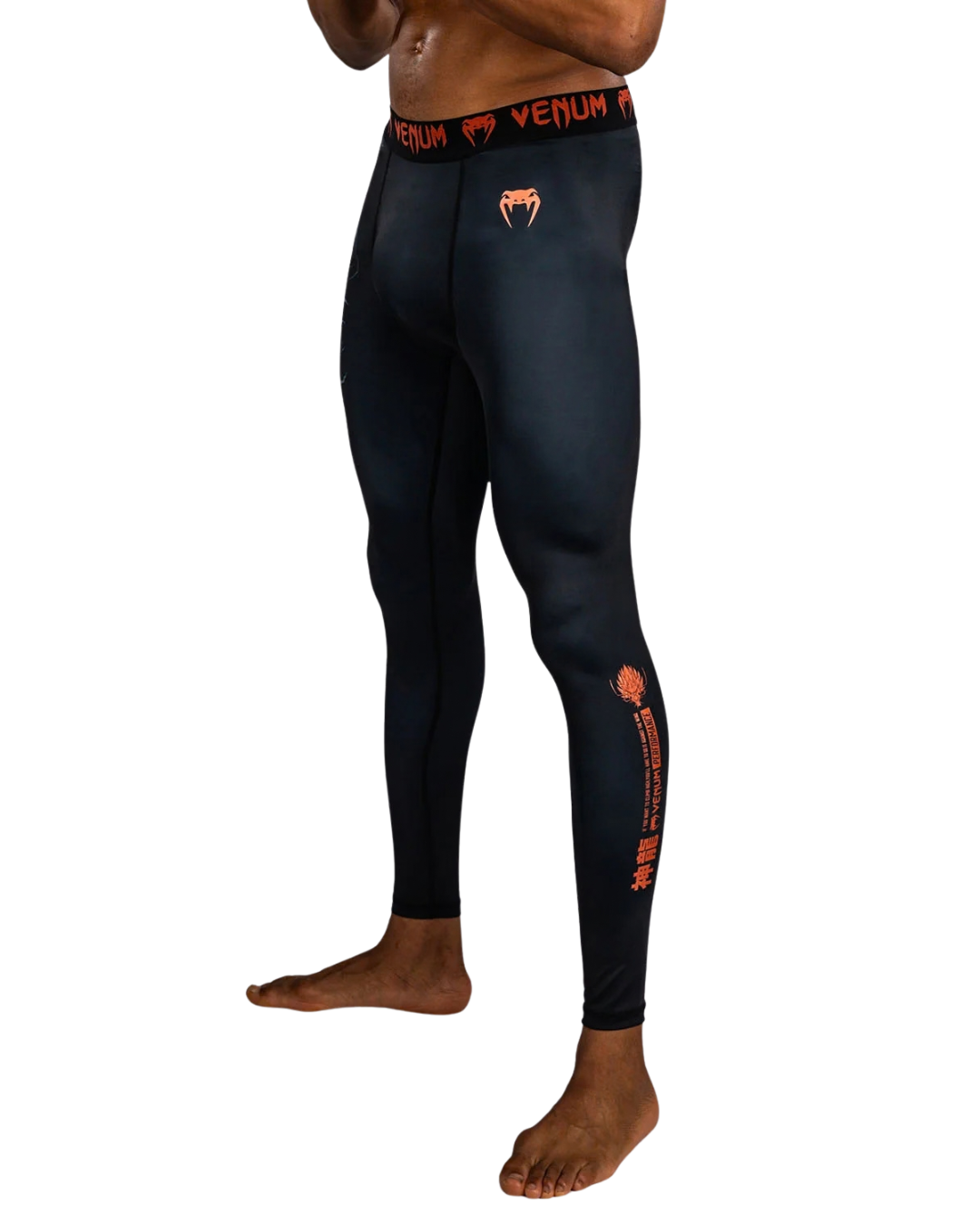 Venum Thunder Dragon Spats – Black/Grey/Copper | Compression Fit – MMA & BJJ Grappling Performance