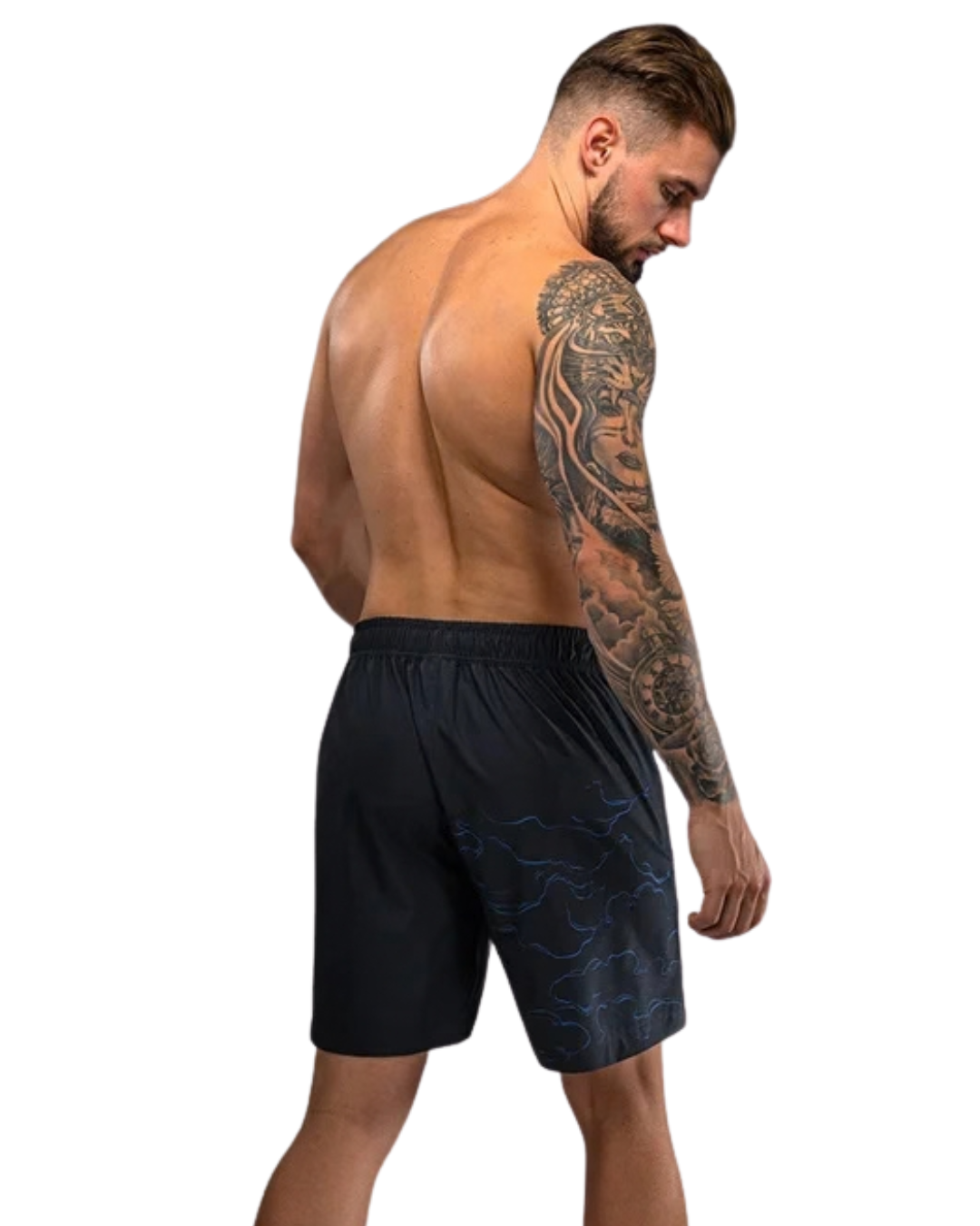 Venum Thunder Dragon Training Shorts – Black/Royal Blue | Lightweight Mobility – MMA & Striking Performance
