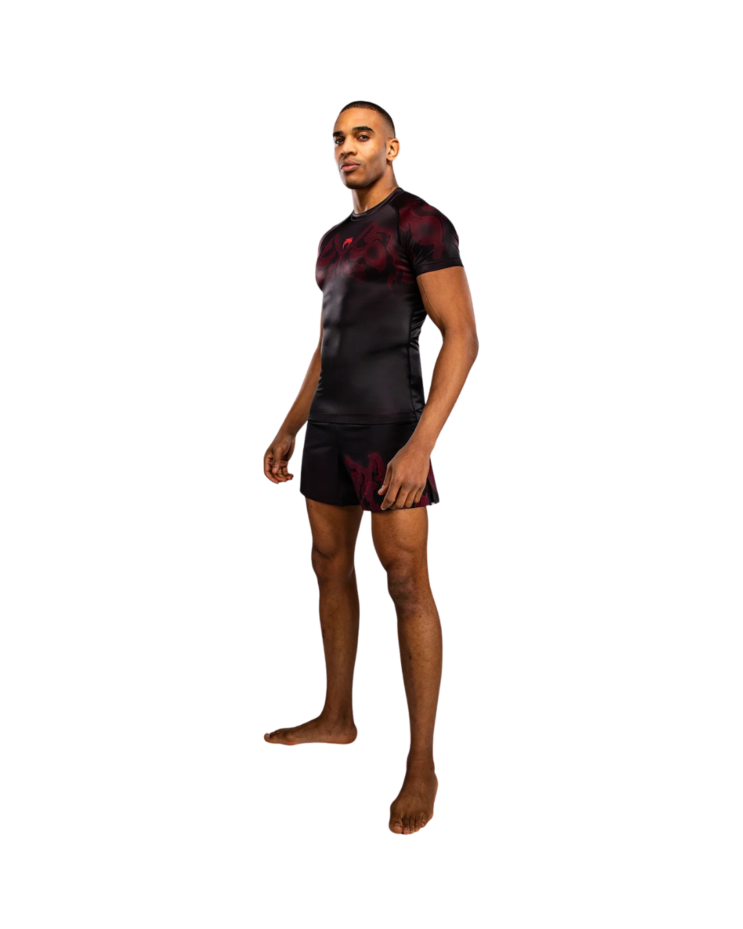 Venum Spectre Short Sleeve Rash Guard – Black/Red