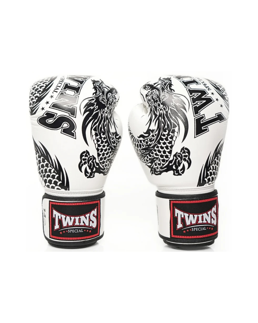 Twins Special FBGVL4-49 Boxing Gloves– Flying Dragon White/Black
