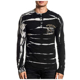 AC REAPER TRAINING LONG SLEEVE HENLEY BLACK FRONT SIDE