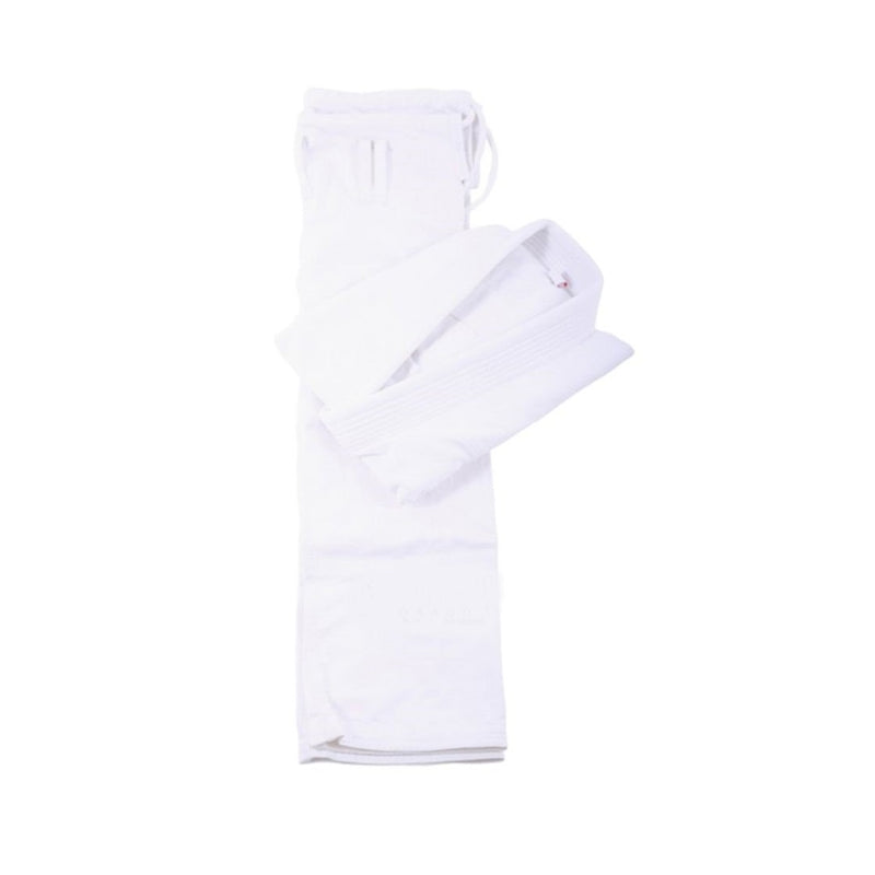 ADULT  PLAIN BJJ GI WHITE FRONT SIDE