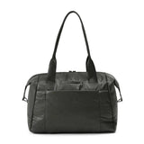 ALANA DUFFEL BLACK SNAKESKIN LEFT SIDE