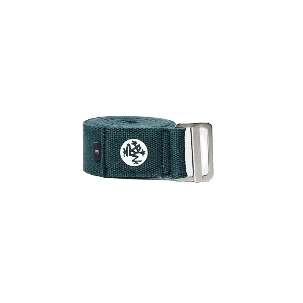 ALIGN YOGA STRAP 8FT DEEP SEA FRONT SIDE