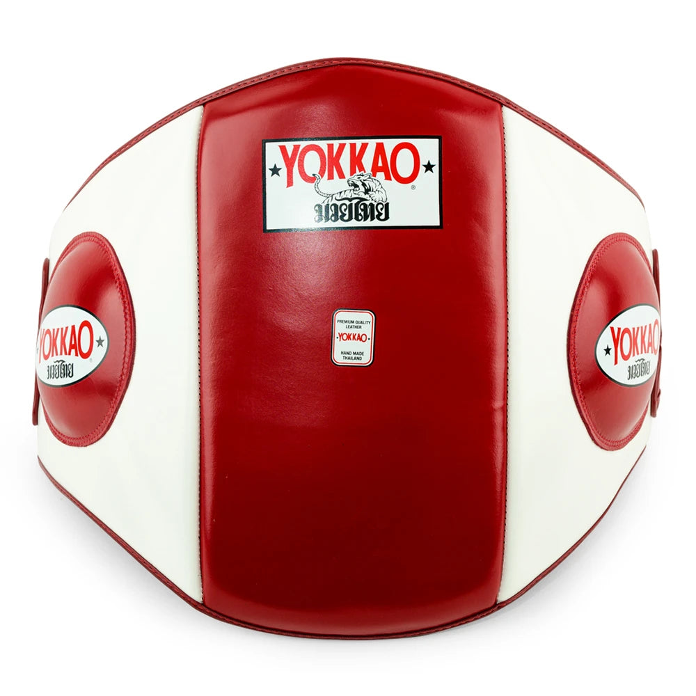 BELLY PAD RED WHITE FRONT SIDE