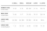 Base Grip Crew Black Size Chart