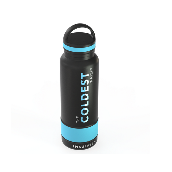COLDEST SPORTS WATER BOTTLE 21 OZ MATTE BLACK RIGHT SIDE