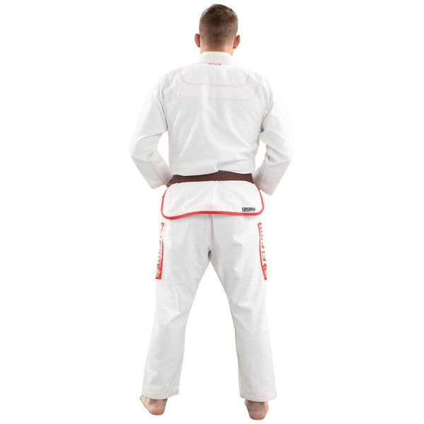 COMPLITE BJJ GI WHITE BACK SIDE