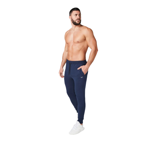 CORE CUFF JOGGERS NAVY LEFT SIDE