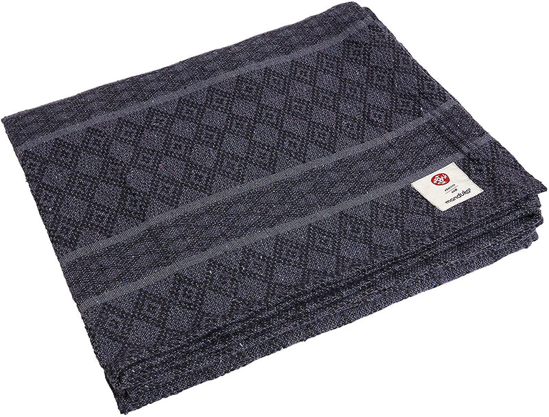 COTTON YOGA BLANKET THUNDER FRONT SIDE