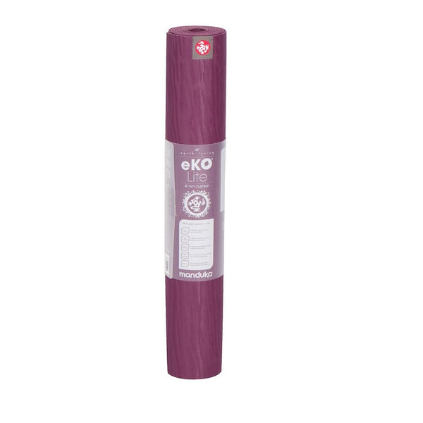 EKO LITE YOGA MAT 4MM ACAI MIDNIGHT FRONT SIDE