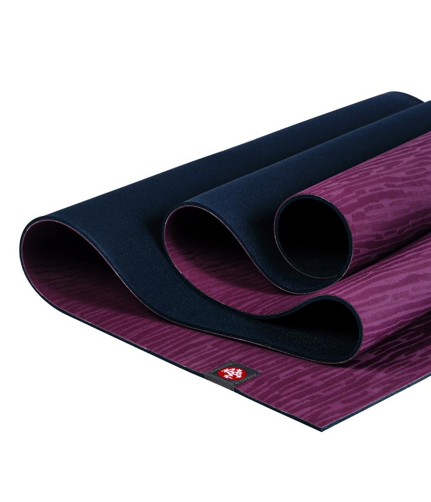EKO LITE YOGA MAT 4MM ACAI MIDNIGHT LEFT SIDE