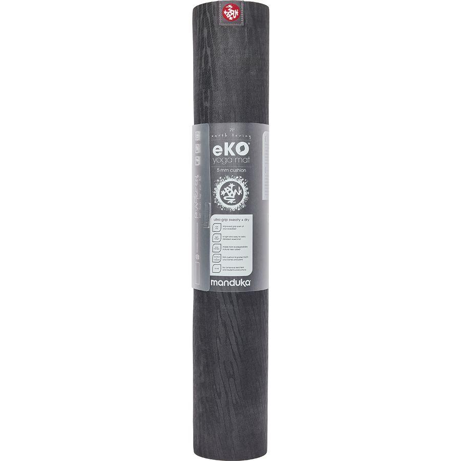 EKO YOGA MAT 5MM CHARCOAL FRONT SIDE