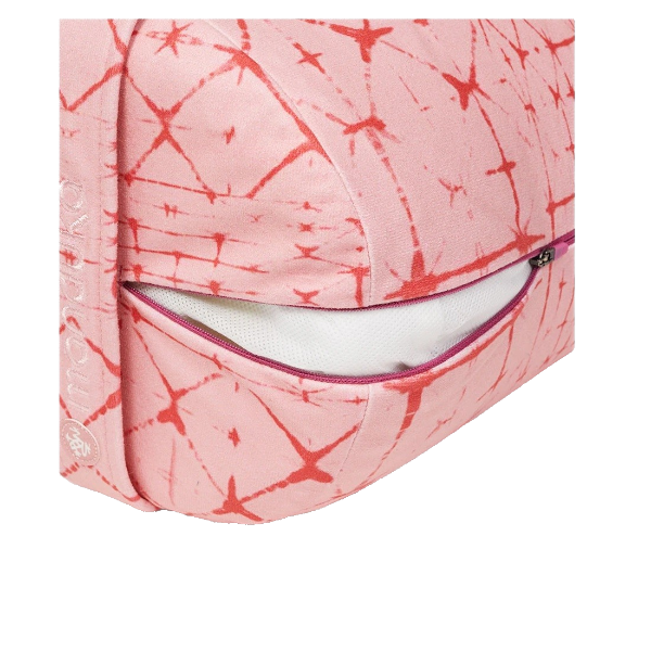 ENLIGHT ROUND BOLSTER STAR DYE CORAL LEFT SIDE