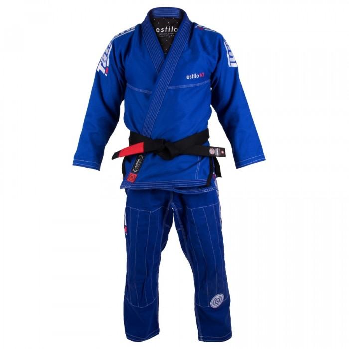 ESTILO 6.0 BJJ GI BLUE WHITE RIGHT SIDE