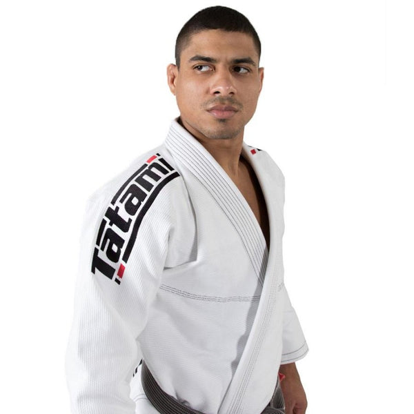 ESTILO 6.0 BJJ GI WHITE BLACK LEFT SIDE