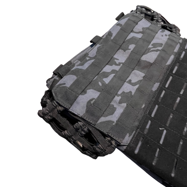 FERUS TACTICAL WEIGHTED VEST PHYNTONS BLACK LEFT SIDE