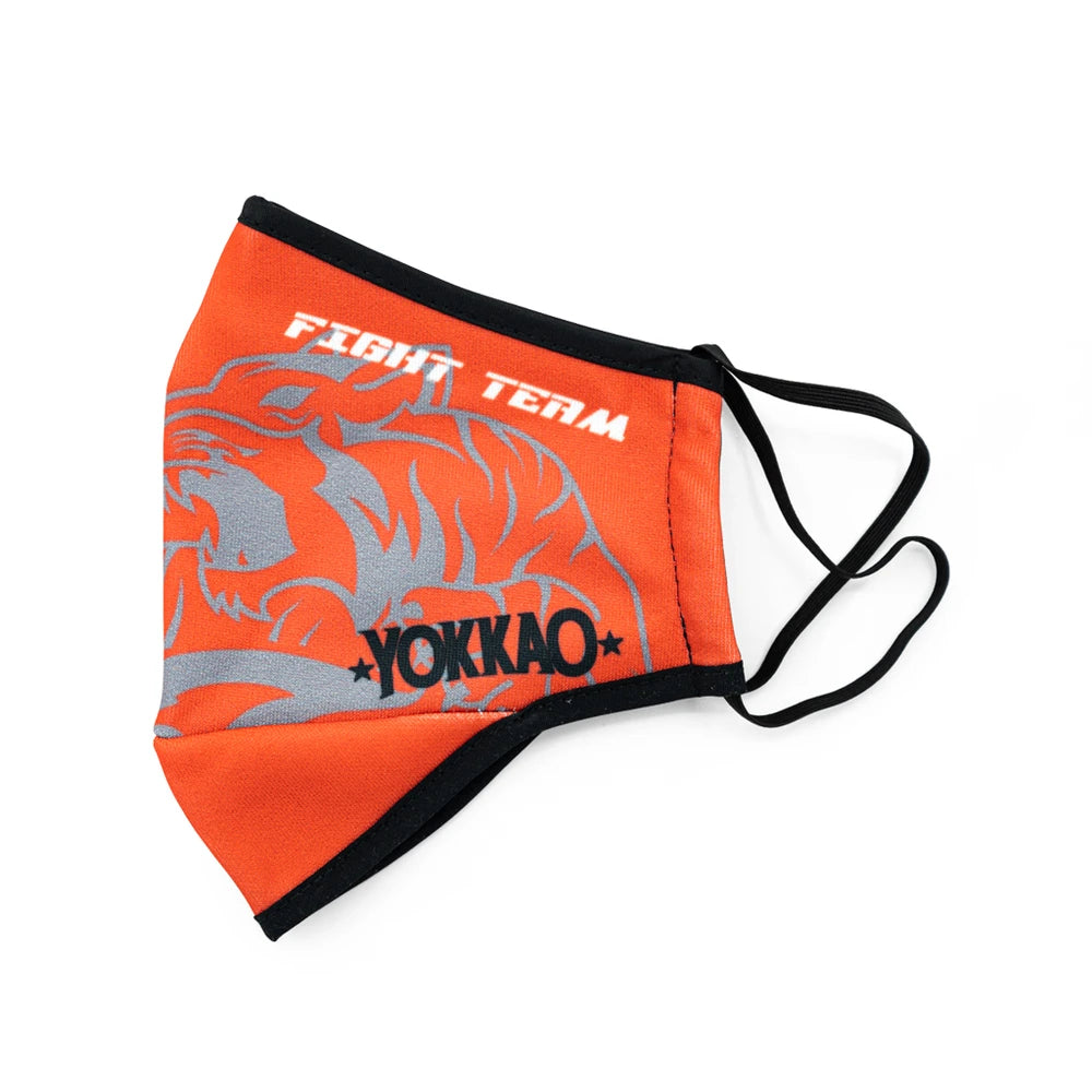 FIGHT TEAM FACE MASK RED LEFT SIDE