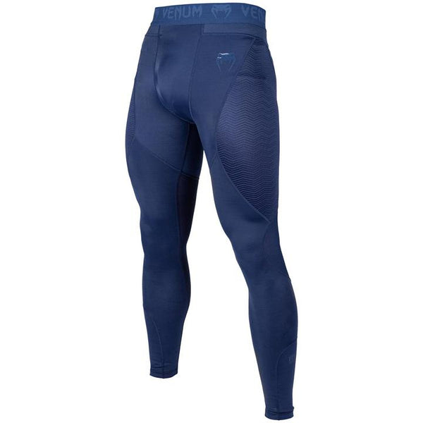 G-FIT COMPRESSSION TIGHTS NAVY FRONT SIDE
