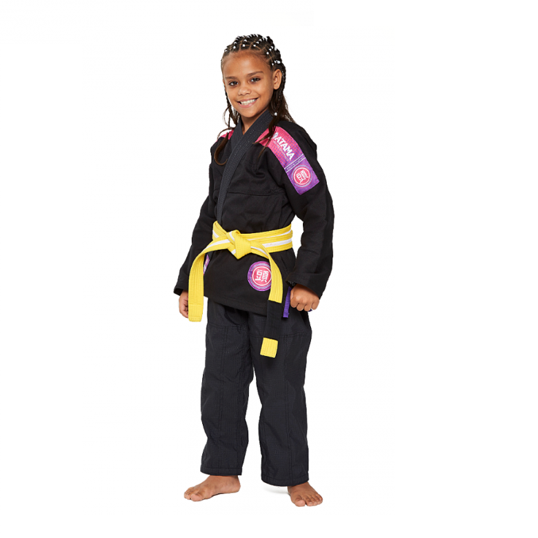 GIRL KIDS ULTRALIGHT BLACK FRONT SIDE