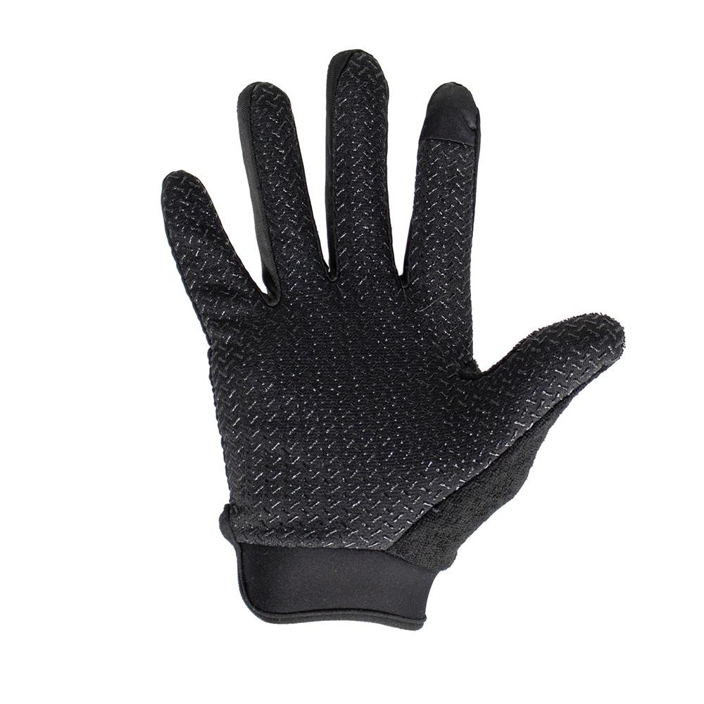 GRIP GLOVES BLACK FRONT SIDE