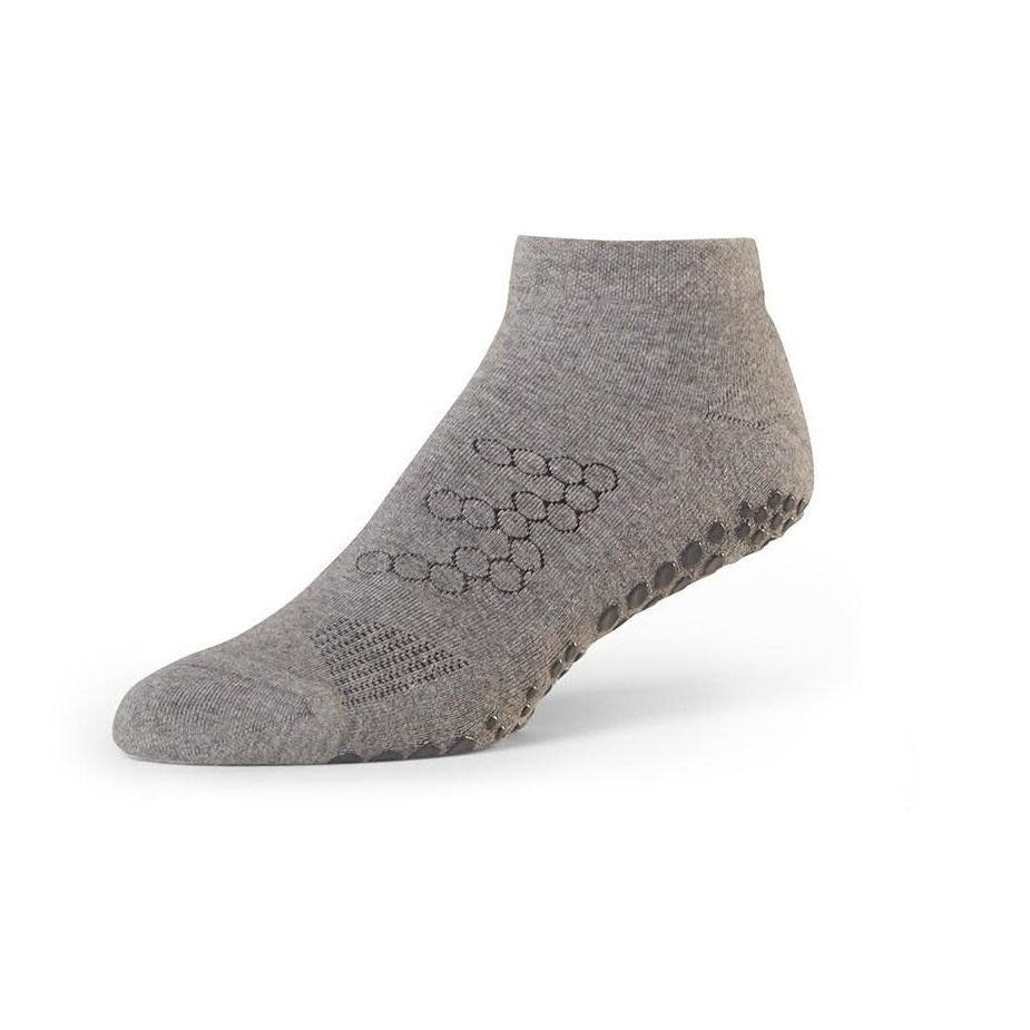 GRIP LOW RISE SOCKS GREY FRONT SIDE