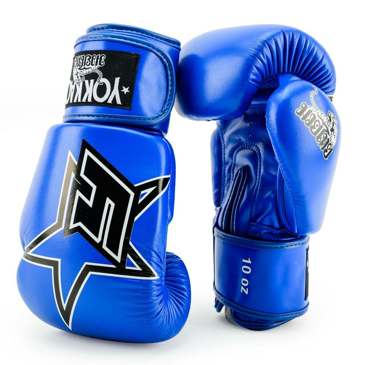 INSTITUTION KIDS GLOVES BLUE FRONT SIDE