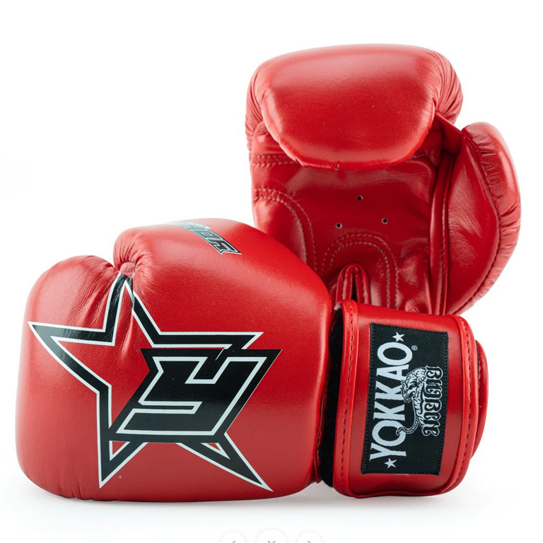 INSTITUTION KIDS GLOVES RED FRONT SIDE