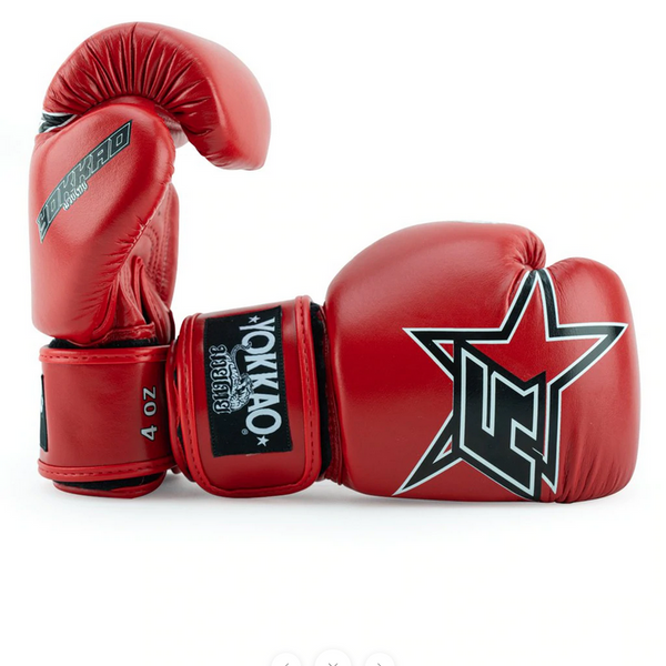 INSTITUTION KIDS GLOVES RED LEFT SIDE