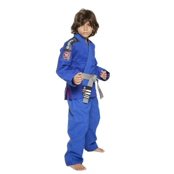 KIDS ULTRALIGHT KIMONO BLUE RIGHT SIDE