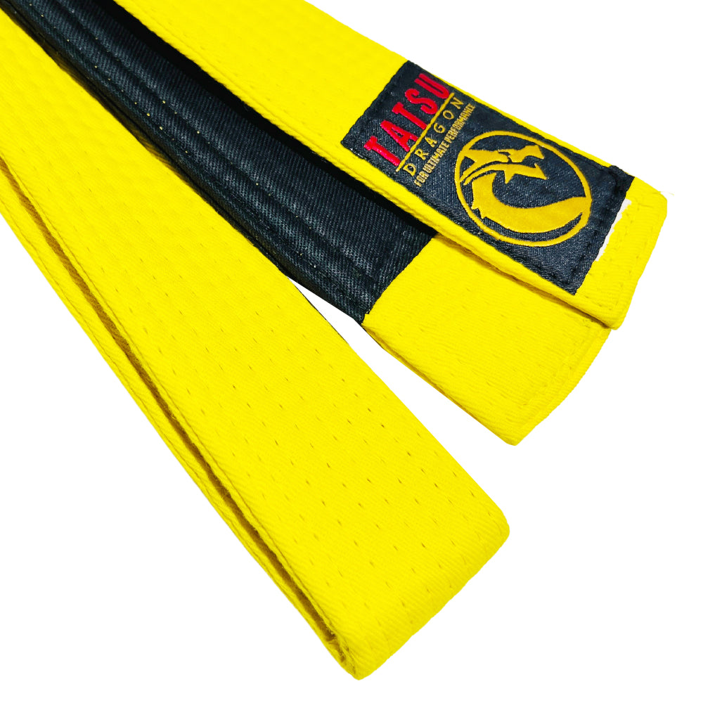 Kids BJJ Rank Belt Yellow Right Side