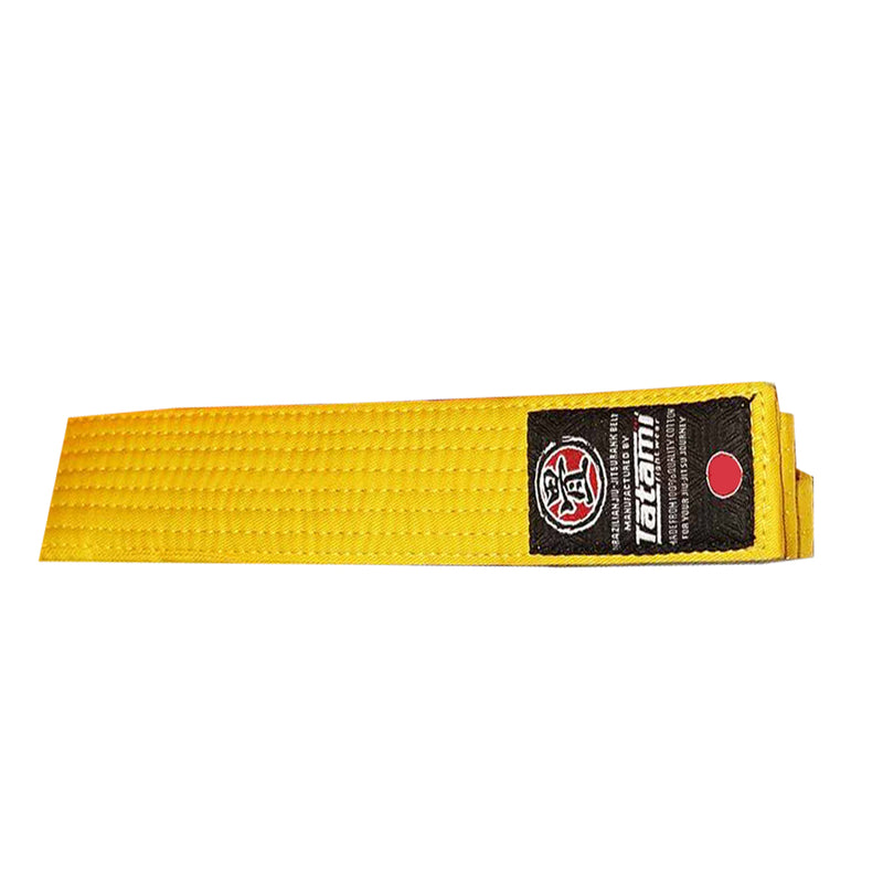 Kids Rank Belt Yellow Front Side