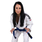 LADIES JAPAN SERIES SAMURAI GI WHITE FRONT SIDE