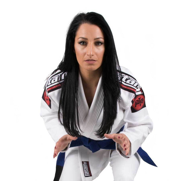 LADIES NOVA MK4 BJJ GI WHITE FRONT SIDE