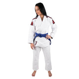 LADIES NOVA MK4 BJJ GI WHITE LEFT SIDE