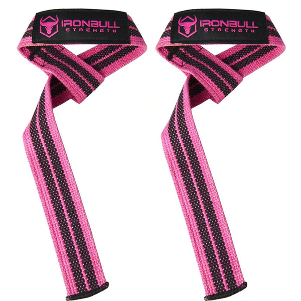 LIFTING STRAPS PINK FRONT SIDE