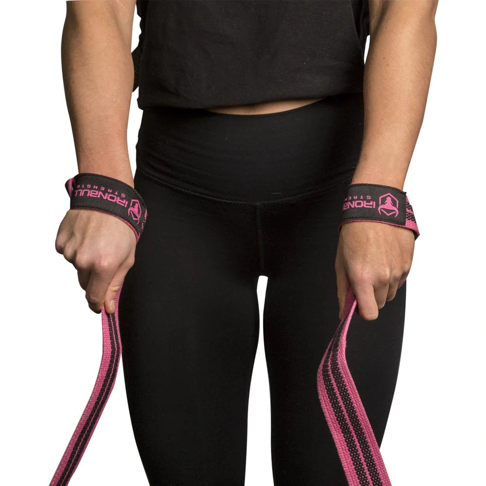 LIFTING STRAPS PINK LEFT SIDE