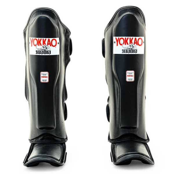 MATRIX SHIN GUARDS BLACK FRONT SIDE