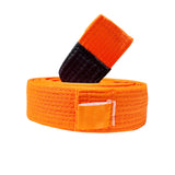 NO LABEL BJJ BELT ORANGE FRONT SIDE
