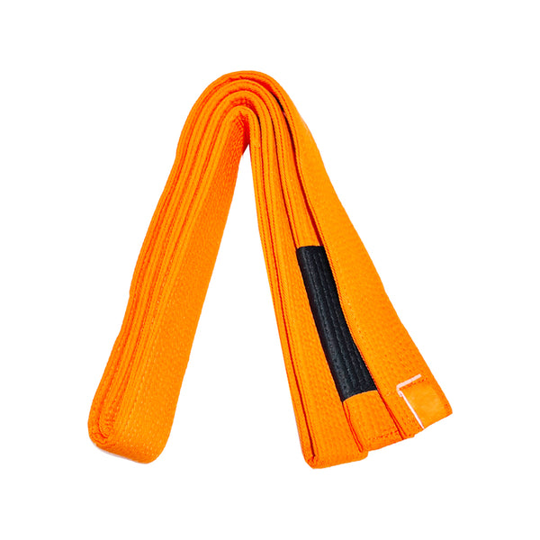 NO LABEL BJJ BELT ORANGE LEFT SIDE