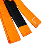 NO LABEL BJJ BELT ORANGE RIGHT SIDE